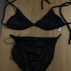 Calvin Klein black string bikini